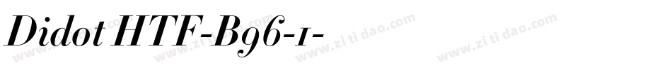 Didot HTF-B96-1字体转换